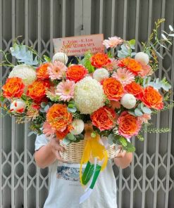 Giỏ Hoa Tặng Sinh Nhật Sếp Đẹp