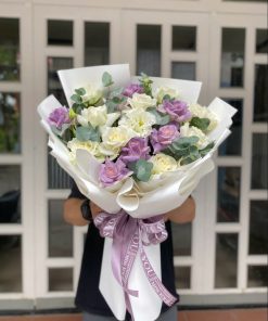 Bó Hoa hồng tím Sinh nhật Là Yêu - SSBHSN3