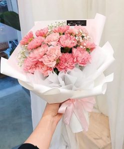 Bó Hoa Sinh nhật Cẩm Chướng màu hồng - SSBHSN6