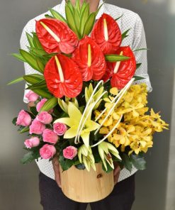 Lẵng Hoa Đẹp - SSGHSN36