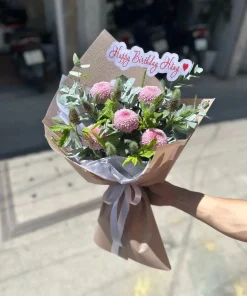 Bó hoa cúc pingpong – Nàng Thơ  - SSBH841
