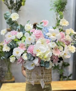 Giỏ hoa tulip mừng sinh nhật cao cấp - SSGHSN20